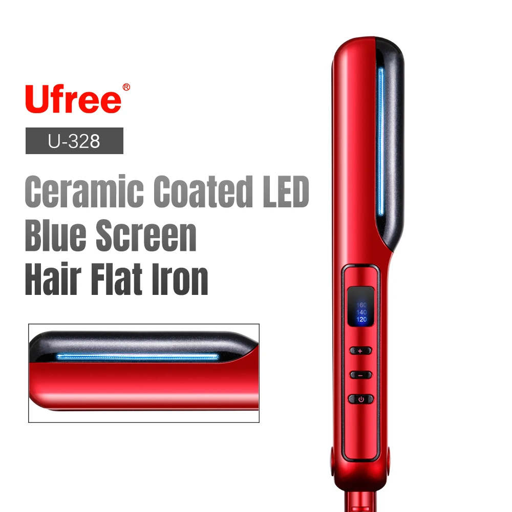 

Ufree Lcd Display Electric Temperature Control Hair Straightener Hair Irons Waver Hairpin Splint Rapid Heating