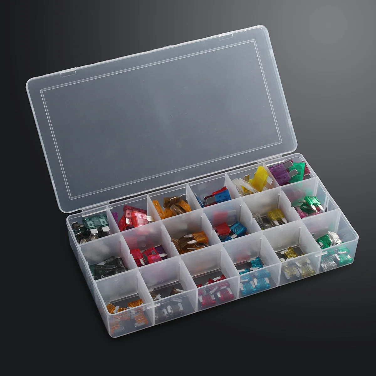 165Pcs Auto ATC Mini Low Profile Blade Fuse Assortment Kit Box 1 40 Amp