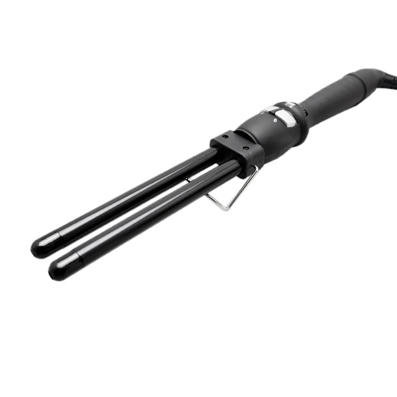 

Ceramic Barrel Hair Curler Roller Double Tube Waver Hair Curling Iron Wand Tongs 110-240V Curl Hair Style Tool Us Plug
