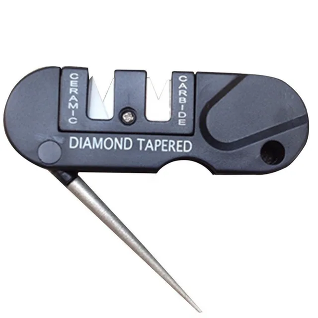Sharpener Diamond Tool Camp Hike Tungsten Ceramic Sharpen Fish Hook Pocket Carbide Knife Whetstone outdoor Portable 1