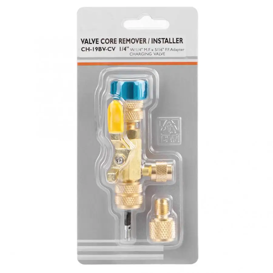 

Valve Caps Valve Core Remover Dual Size R22(1/4") R410(5/16") Port Installer Tool transmission cap Discount