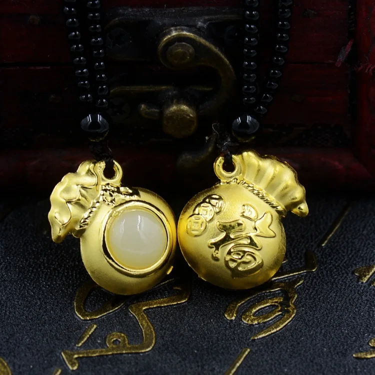 

2018 Limited Hot Sale Chakra Buda Popsocket 24 K Inset S Hetian Inlay Fine 3 D Solid Old Bag Pendant Manufacturers Selling