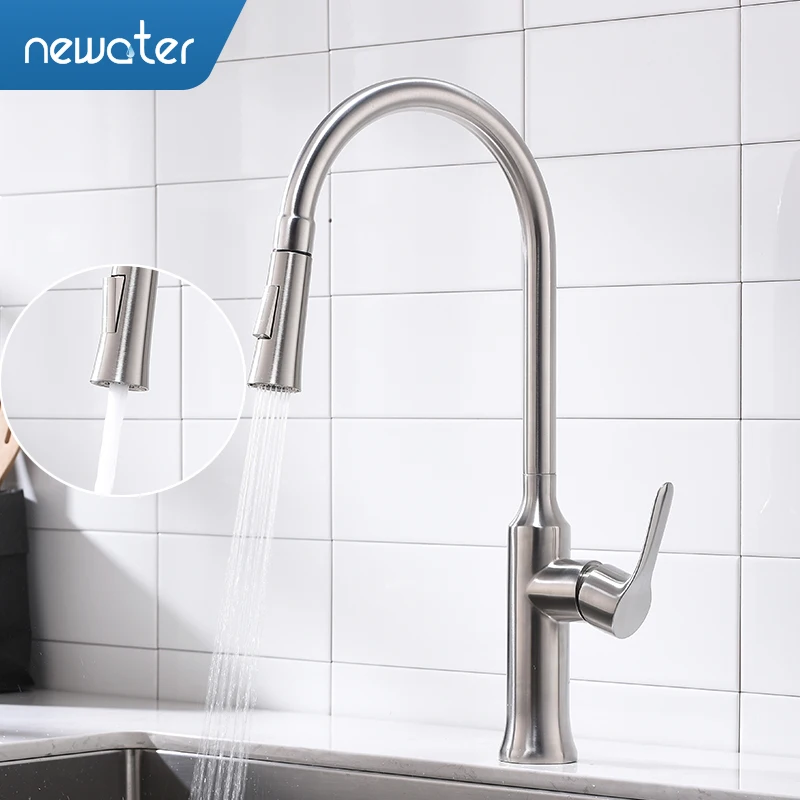 Newater Kitchen Filtered Water Faucet Chrome Brushed ...