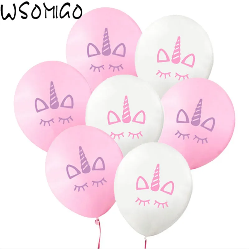

WSOMIGO 10inch 10pc Pink Unicorn Latex Balloons Unicorn Party Unicorn Theme Balloon Birthday Party Decorations Kids Baby ShowerS
