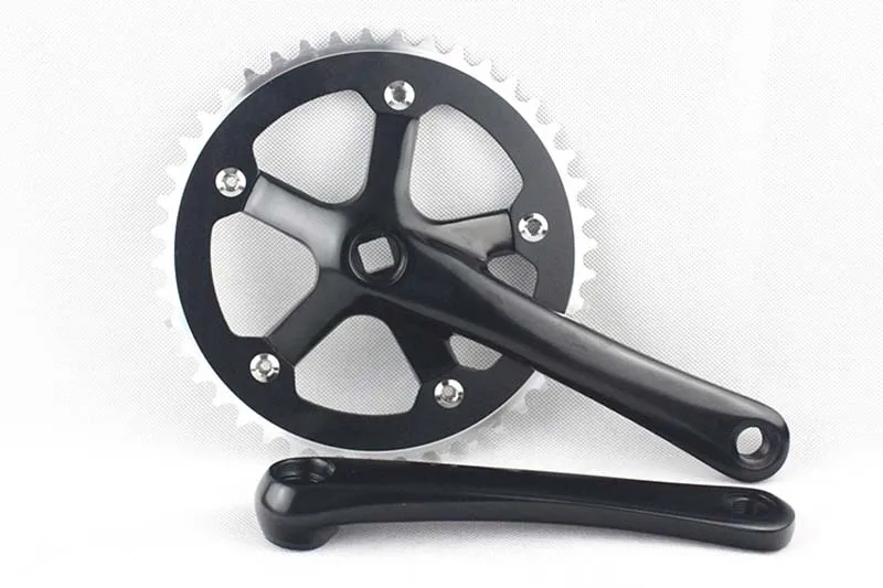 

Fixed Gear 44T Crank Set Bike Bicycle Aluminum Chainwheel Alloy Crank Set Sprocket Crankset