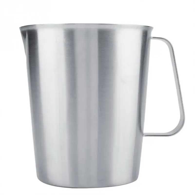 High Quality 2L Large Thicker Stainless Steel Measuring Bucket Milk