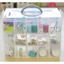 Много небольших сеток коробка для хранения ювелирных изделий глянцевая 30 маленьких коробок 3 слоя Современная прямоугольная коробка для хранения