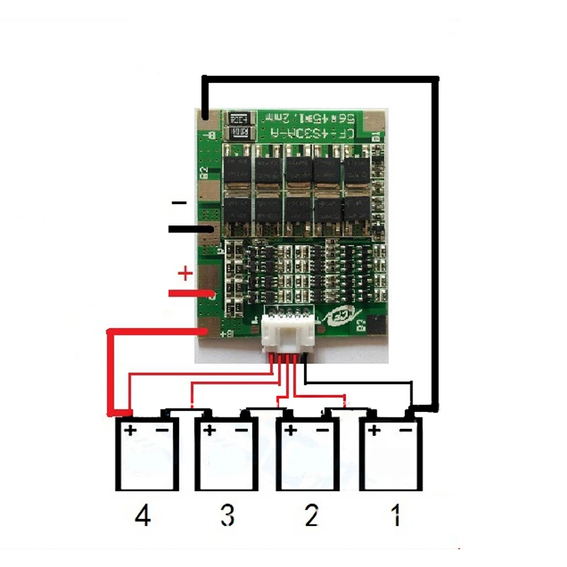 

Integrated Circuits 1pc 4S 30A 12V BMS PCB Protection Board With Balance For LiFePo4 LiFe 18650 Battery Cell