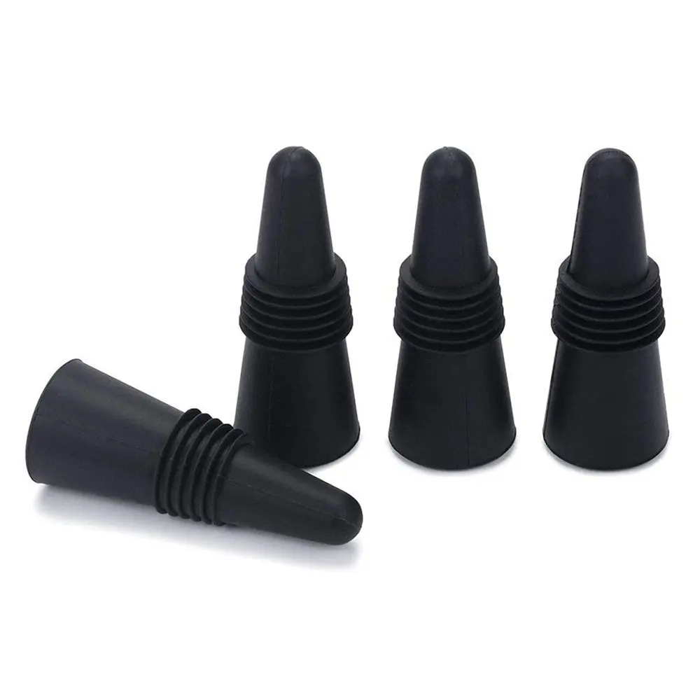 Wine Stoppers (Set of 5), Silicone Wine Bottle Stopper and Beverage
