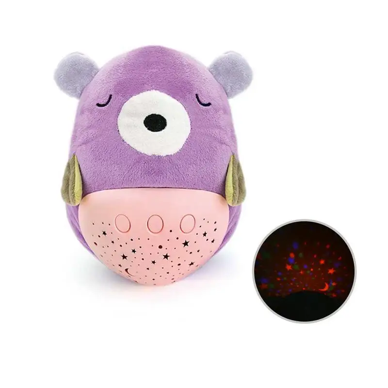 

Cute Comfort Plush bear Doll Toy for Children Babies accompany sleep Cartoon Animal Multi-color Starry Sky Projector Lamp