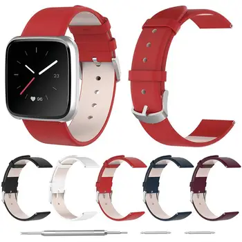 

Strap for Fitbit Versa and Versa Lite Edition Genuine Leather Wrist Bands Light weight Watch Band Smartband Generic for Fitbit