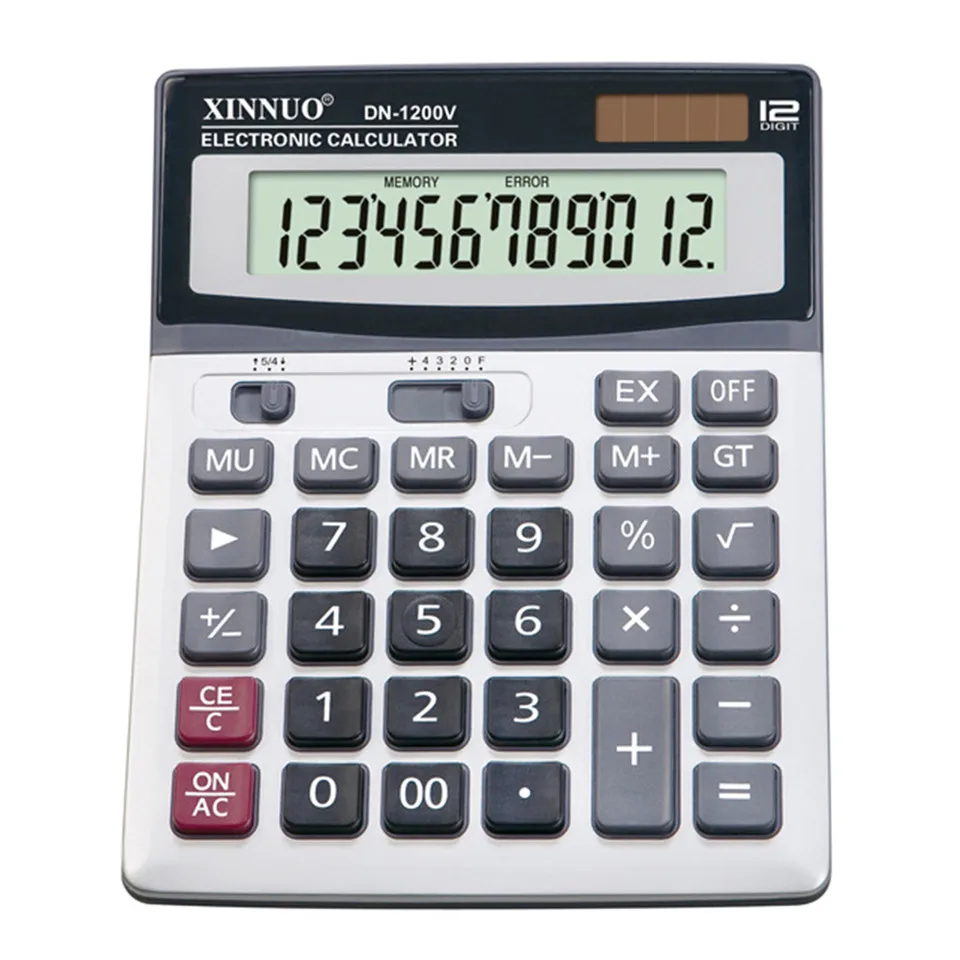 DN-1200V حاسبة 12 أرقام حساب أداة ل مكتب المدرسة القرطاسية المحمولة الطالب آلة حاسبة علمية حساب