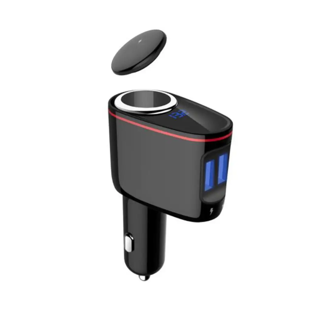 Цифровой дисплей Автомобильный адаптер многофункциональный двойной USB 3 6 5 V/3A V 9