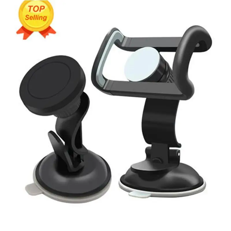 

New Style Car Phone Holder Mount Magnetic Bracket Dashboard Phone Holder Navigation Suction Cup Clip-on Magnetic Optional