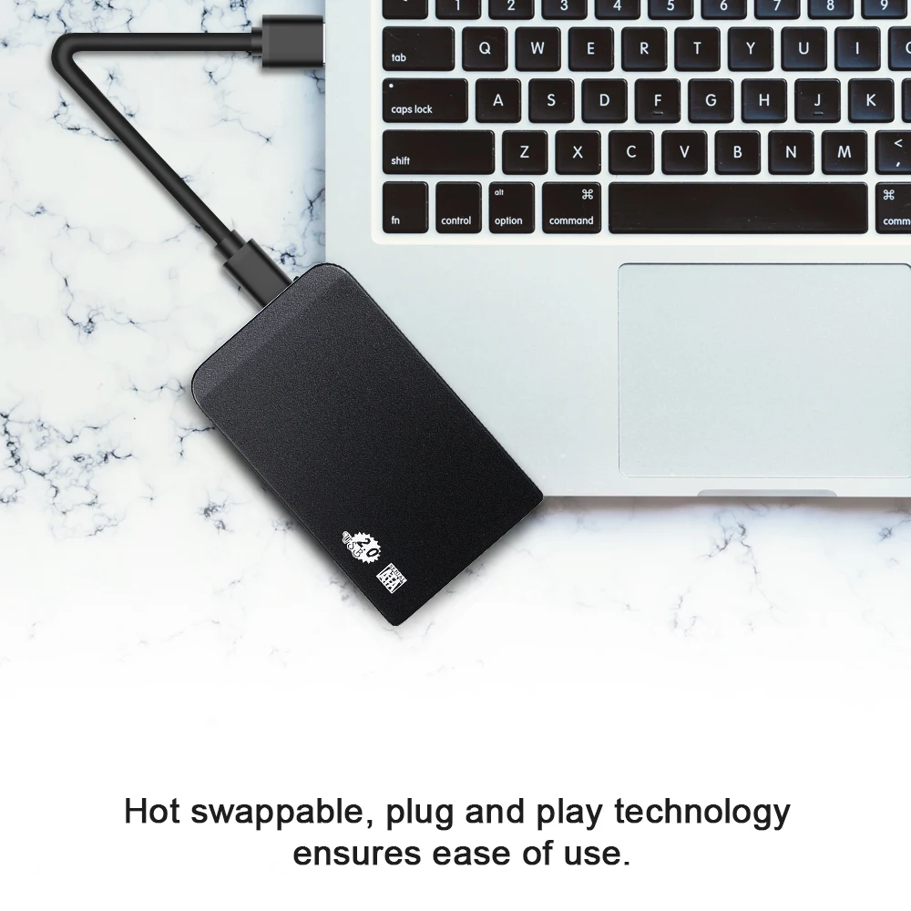 2.5 Inch HDD Case USB2.0 to SATA HDD Converter Adapter External Case 4TB Hard Disk Drive Box External HDD Enclosure