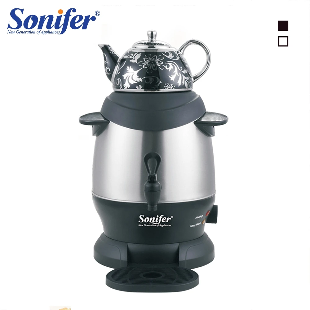 Baratos 5L de acero inoxidable de hervidor de agua de gran capacidad de tamaño hogar Elcetric Samovar temperatura ajustable Sonifer