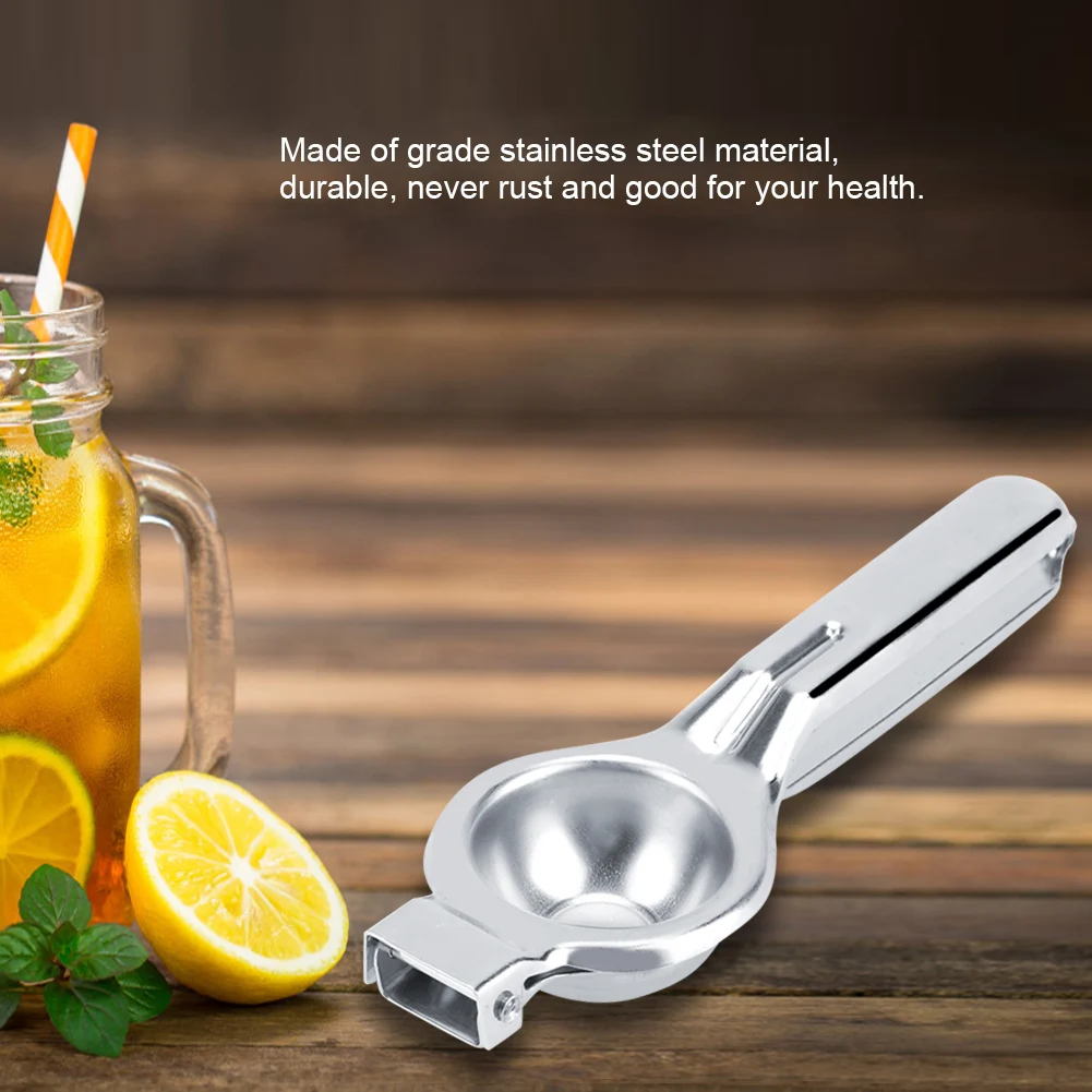 

Mini Lemon Squeezer Stainless Steel Manual Juicer Lemon Squeezer Kitchen Orange Juice Squeezing Tool Hand Lime Squeezer