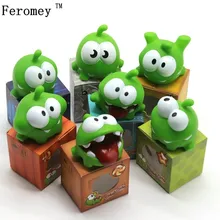 1Pcs Rope Frog Vinyl Rubber Android Games Doll Cut The Rope OM NOM Candy Gulping Monster