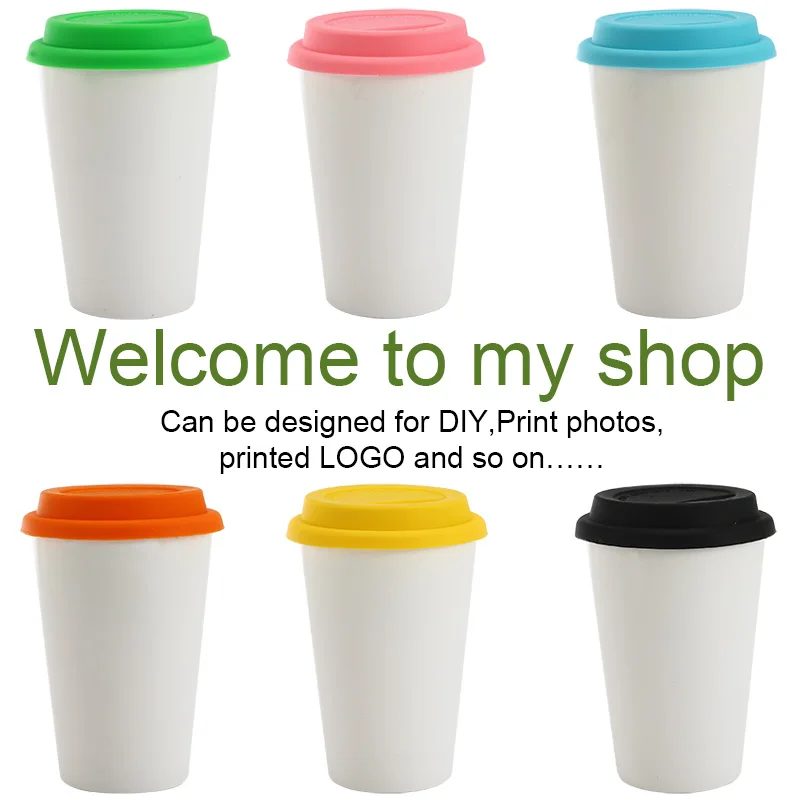 

Stylish and Simple Conical Ceramic Coffee Mug DIY photo mug Hot water Ceramic mug customize picture gift