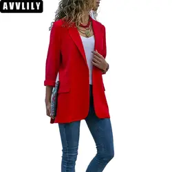 Women Jacket Blazer Female Autumn Casual Slim Blazers Suits Office Lady Elegant Turn-down Collar Pocket Blazer Jacket Outwear