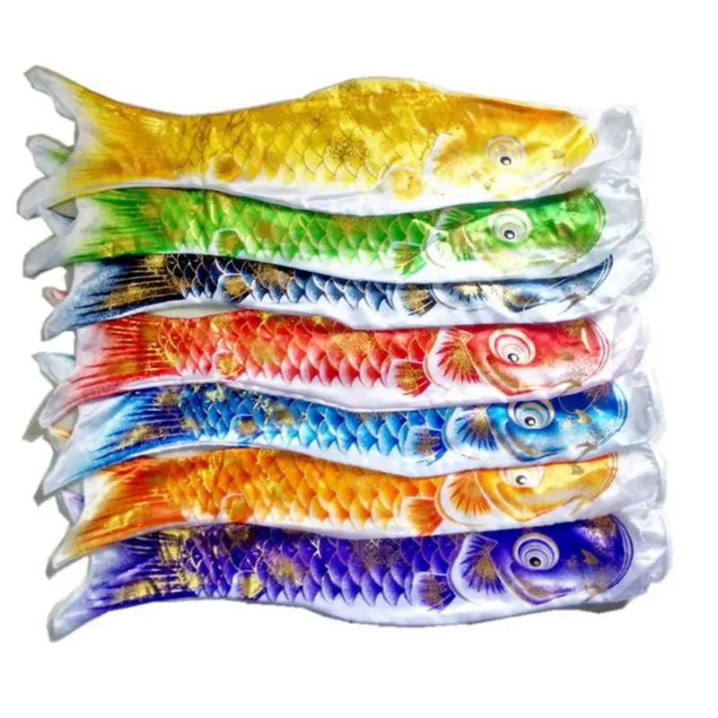 3D горячее тиснение карпа баннер 70/100 см Koi Nobori Carp Wind Socks Koinobori красочная рыба флаг