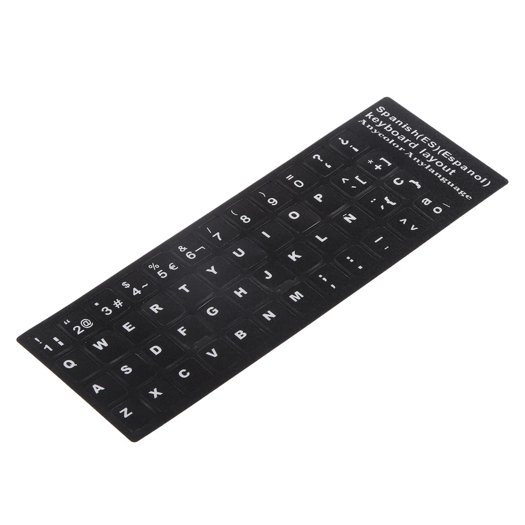 

Spanish Keyboard Cover Keyboard Skin Sticker Protector for 10-17' Notebook