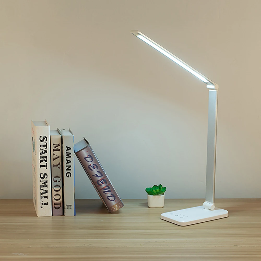 3 Level Touch Dimmer LED Desk Lamp Folding USB Night Lamp Reading