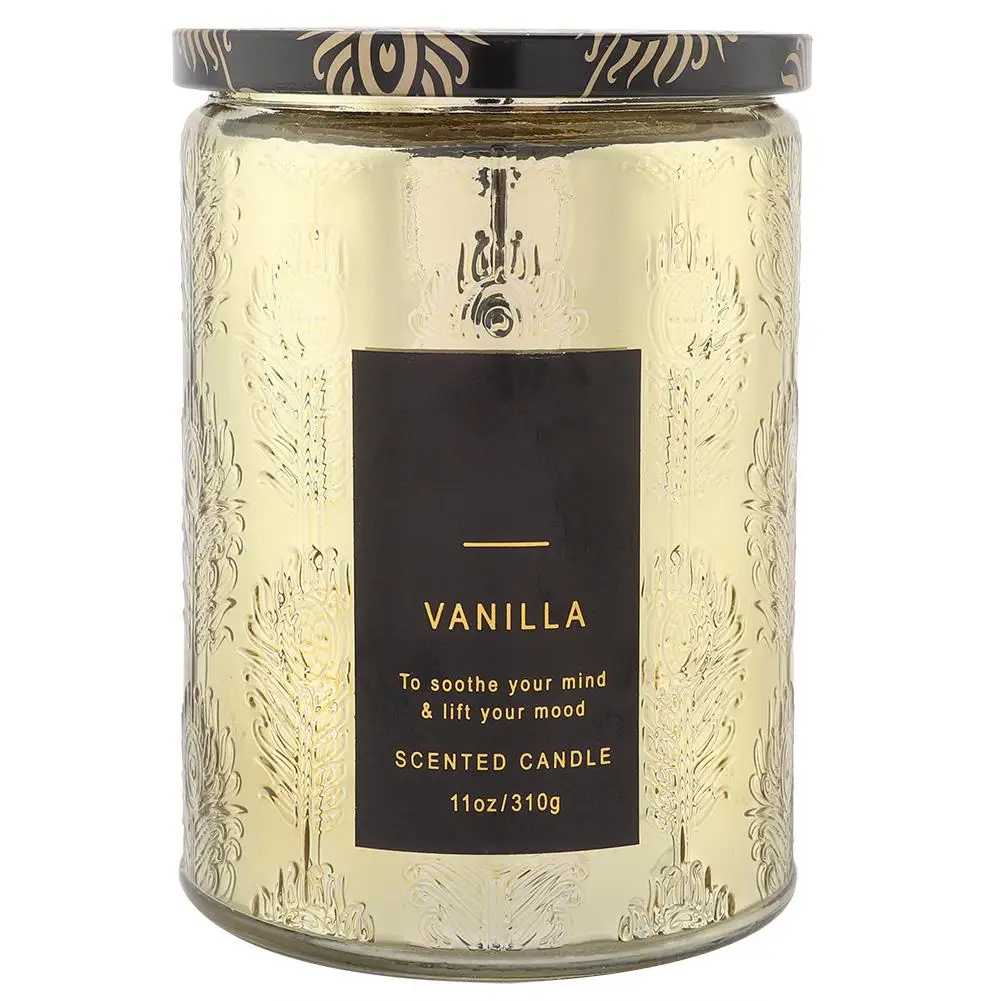 

Delicate Scented Candles Vanilla Whiskey Wax with Glass Bottle Smokeless Scented Candle Wedding Party Home Decor Decorations