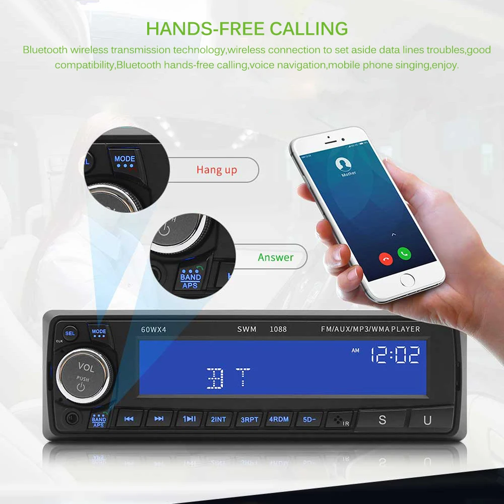 

Car MP3 Player USB AUX Classic Car Stereo Audio LCD Bluetooth Multifunction Car Radio MP3 Player Stereo Car Accessories