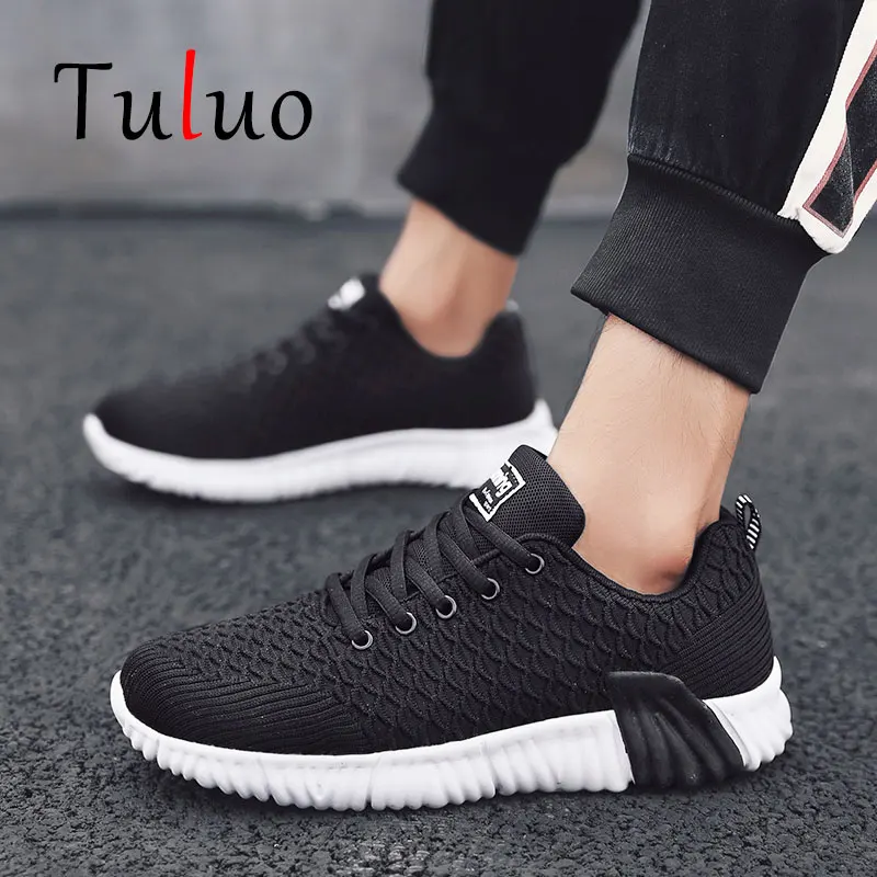 TULUO лето унисекс кроссовки для бега для мужчин женщин легкие дышащие удобные прогулочные любителей обувь мужской спортивная обувь