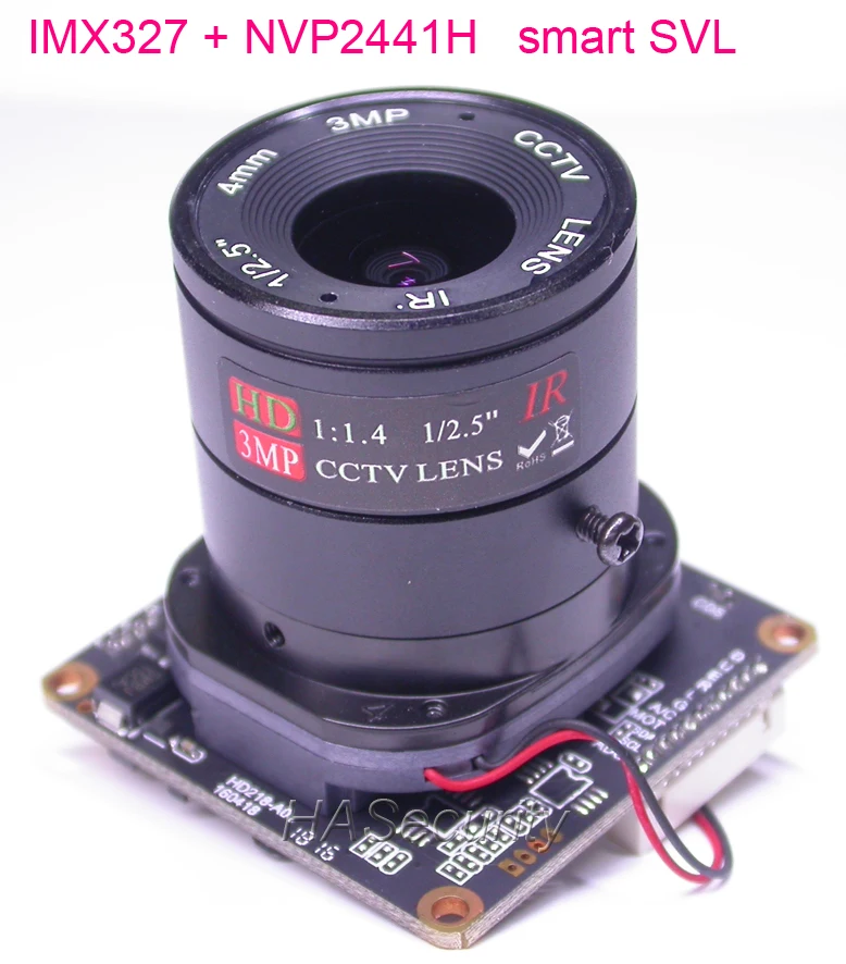 

smart SVL AHD-H (1080P) 1/2.8" Sony STARVIS IMX327 CMOS sensor + NVP2441 CCTV camera module PCB board +OSD cable +IRC +CS LENs
