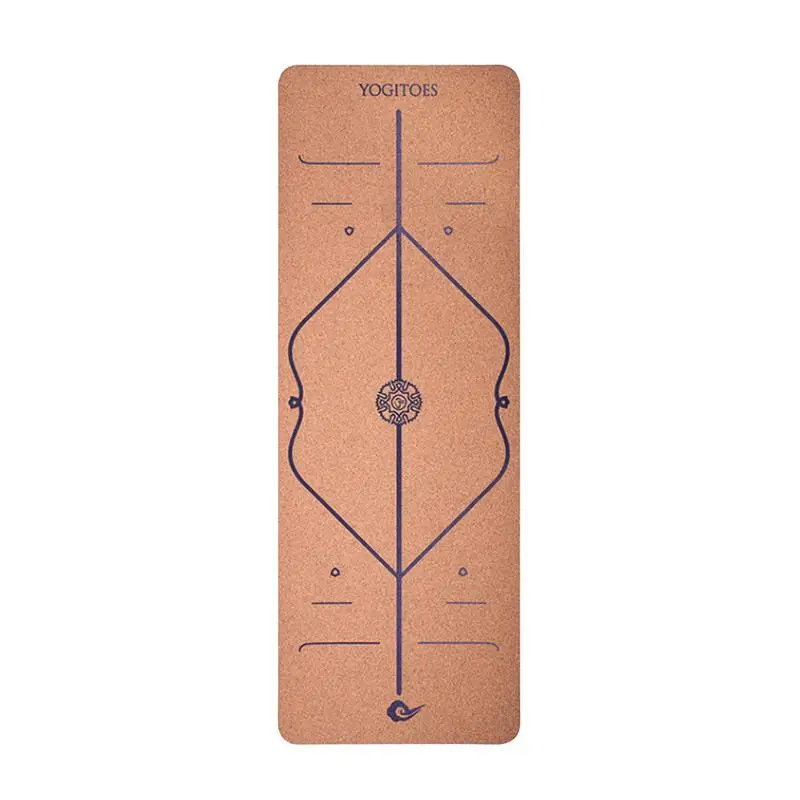 

Yoga Mat Soft Non Slip Rubber Yoga Mat with Alignment Marker System for Pilates Exceries Workout Yoga Mat 183cmx65cmx6mm