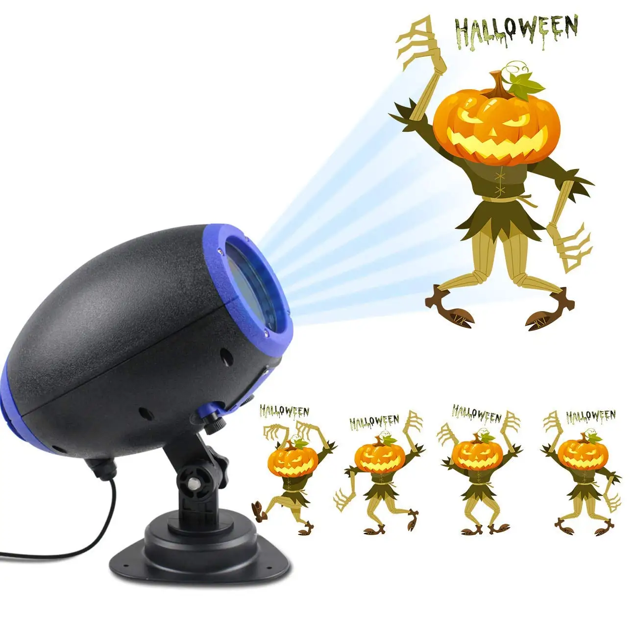 

LED Halloween Projector Light,Outdoor Waterproof Landscape Lighting GIF Slide Christmas Lights for Party Thanks Giving Birthda