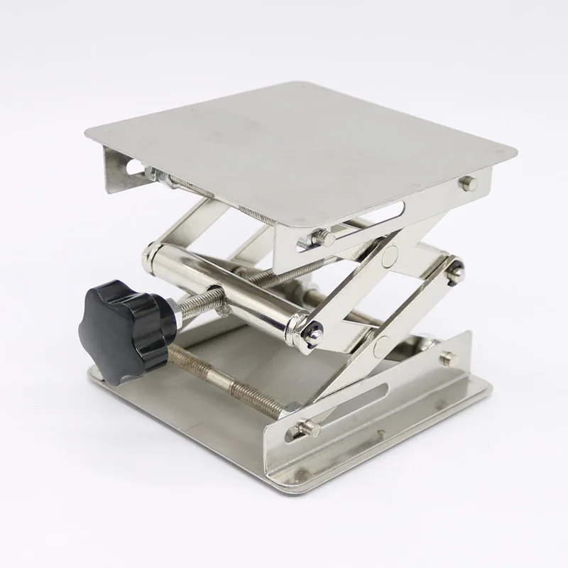  Stainless Steel Adjustable Drill Lift Laboratory Lifting Platform Table Bench Lifter Router Shank H