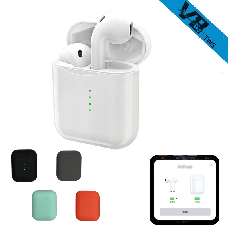 

V8 TWS Bluetooth Headset With Pop-ups Window Wireless Bluetooth 5.0 Touch Earphones PK i10 i12 Earphones For iPhone Android