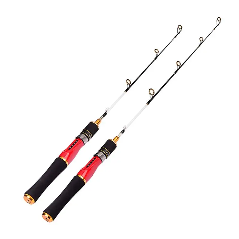 Fishing Rods Casting Travel FRP Spinning Fishing Rod Hand Fishing Lure Rod Winter Ice Fishing Casting Pole 60/70/62.5/68.5cm 