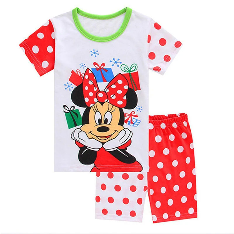 Girls Clothing Sets Summer Cute Cartoon  Baby Girls Cotton T-shirt And Shorts Suit Children Toddler Casual Clothes Set
