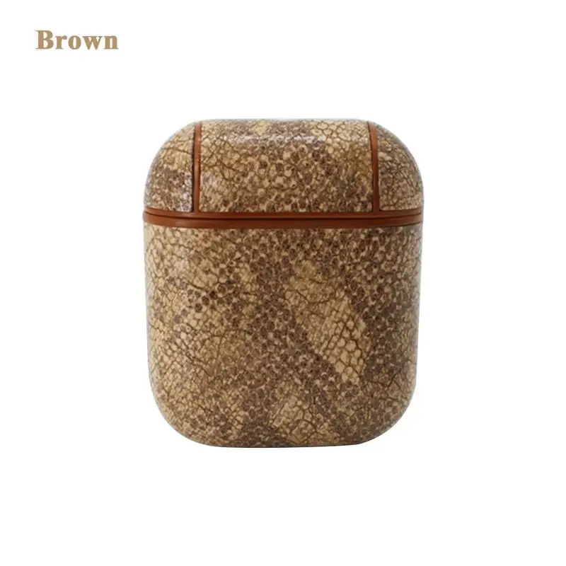 

Leather PU Headset Cover Suitable for Airpods For Apple Bluetooth Headset Protection Case Business Wireless Leather Case