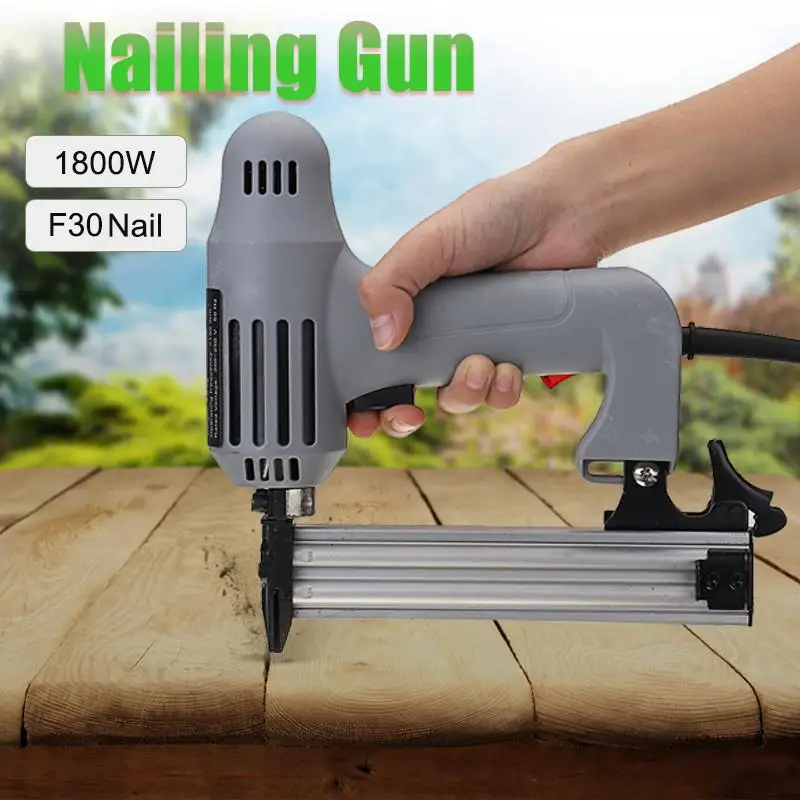 

220V 1800W Electric Nails Machine Electric Straight Nail Machine Tool For Frame Row nailer Woodworking nailing tool
