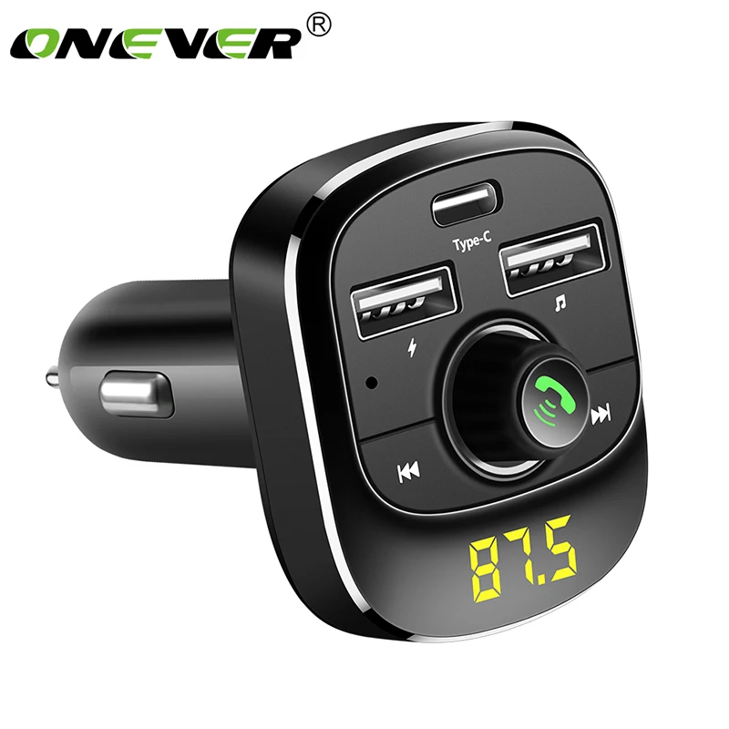 Onever FM Transmitter Bluetooth Handsfree Aux Modulator Car Kit Audio