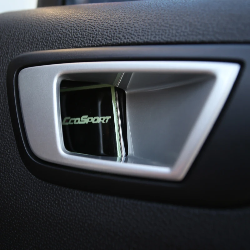 Жеребенок сжигание Автомобиля Световой внутренняя дверная ручка декоративное лощеное покрывало Стикеры для Ford Ecosport 2013 аксессуары