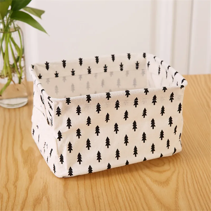 Storage Baskets Cotton Linen Home Laundry Basket Folding Storage Basket Child Toy Container