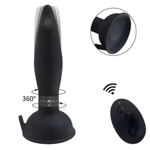 5 Speed Charging G spot Turn Beads Dildo Vibrator Wireless Remote Prostate Stimulation Anal Vibrator Adult