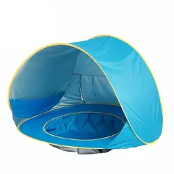 Детская Пляжная палатка водостойкие до портативный тенты бассейн защита от ультрафиолета, от солнца укрытие для младенцев Дети Открытый