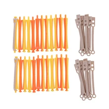 24 шт. удобное сцепление цепляются щипцы для завивки волос Ролики Салон парикмахерский инструмент для укладки 1,6x9 см инструменты для стрижки