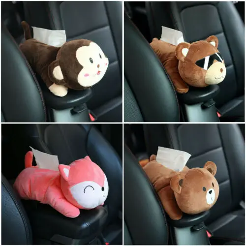 

Useful Animal dolls Tissue Box Paper Napkin Holder Case Home Car Decor New Car Use Tissue Box Cute Animal Doll Car Tissue Box