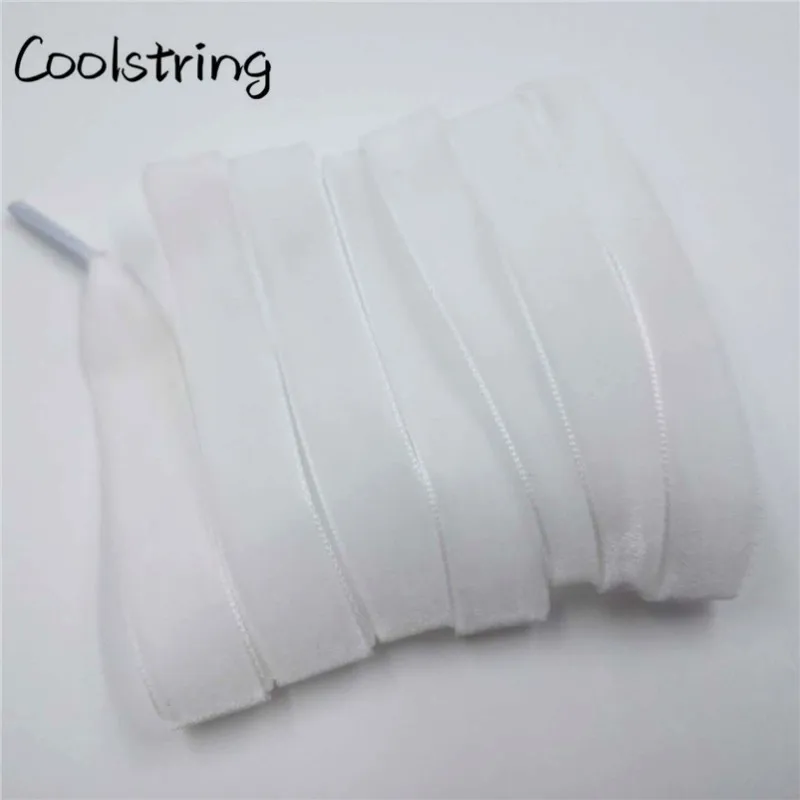 Coolstring 1.27cm(1/2 Inch) Plastic Tips Flat Single Side Heavy Duty Velvet Shoelaces Sport Shoe Laces One Pair Drop Shipping