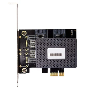 

6Gbps Pci Express Pcie Pci-E To 2 Port Sata 3.0 Ports Expansion Controller Riser Post Card Adapter