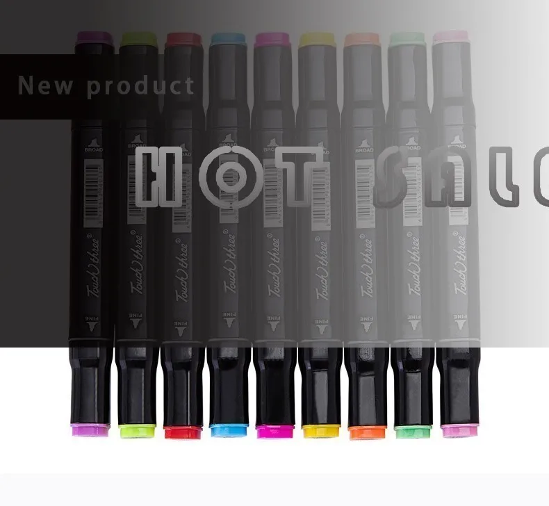 

Hot Sale student Mark pen set hand-painted color painting oily pen comic design 36 color manga