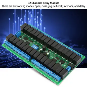 

DC12V Serial Port 32 Channels Switch Control Relay Module R421C32 latching relay solid state relay